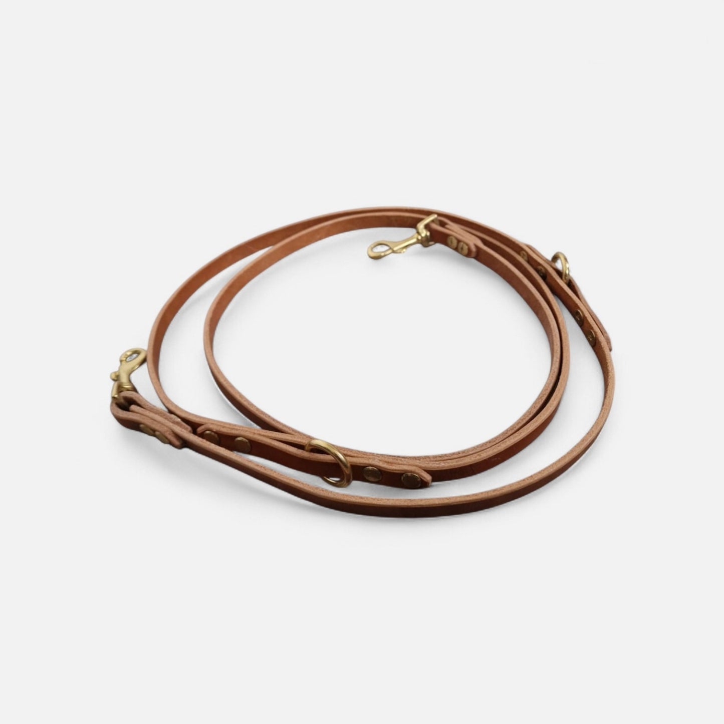 The Mwnt training lead - Bridle Leather