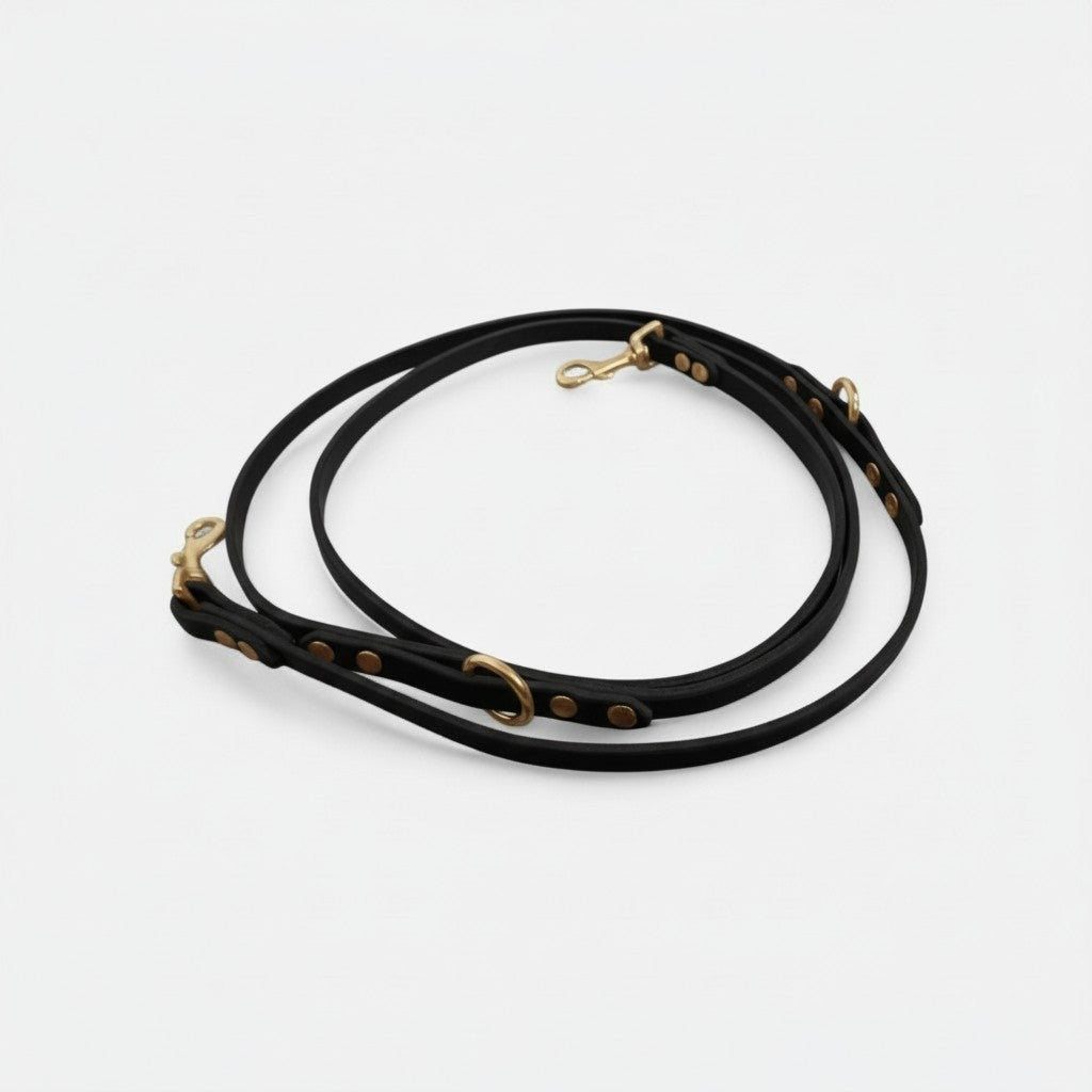 The Mwnt training lead - Bridle Leather