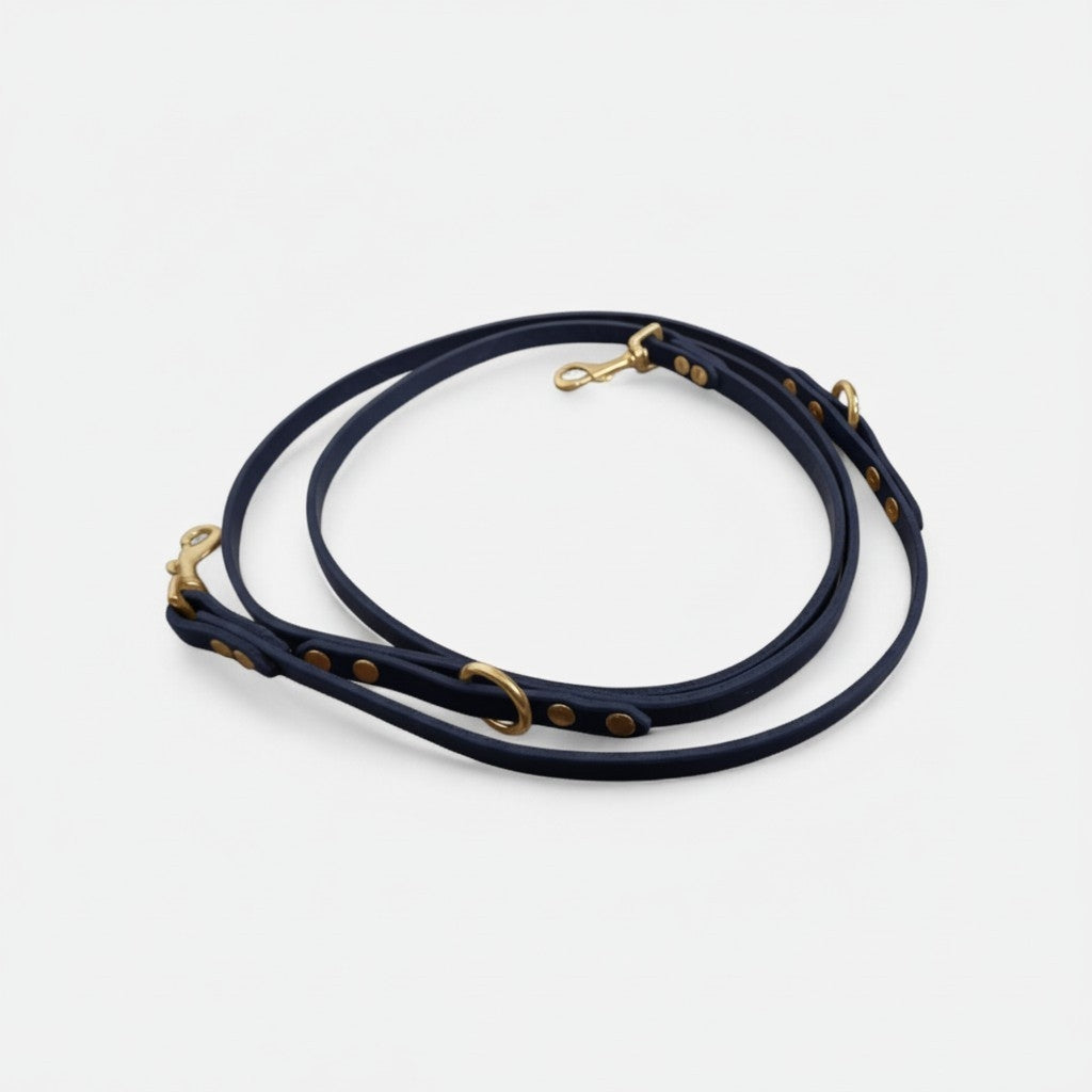 The Mwnt training lead - Bridle Leather